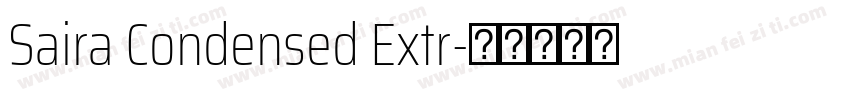 Saira Condensed Extr字体转换